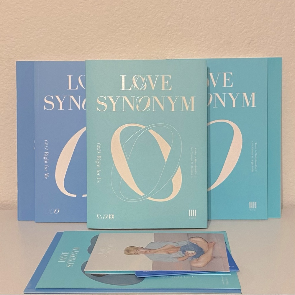 (NWOT) WONHO “Love Synonym” Album Mixed Inclusions Bundle
